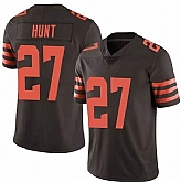 Nike Browns 27 Kareem Hunt Brown Color Rush Limited Jersey Dzhi,baseball caps,new era cap wholesale,wholesale hats